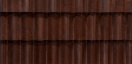BRAVA Aged Mission Spanish Barrel roofing sample