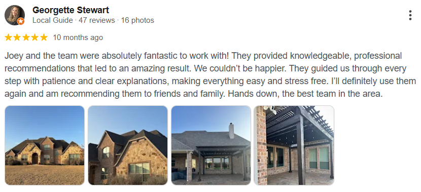 Google review from Georgette Stewart customer
